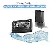 Battery Round Head Photography Light Flash 7.2V 4000mAh, Compatible for Godox，for VB26 VB26A V1S V/S V1N V1F V1O V1P Eddie Ion(3 Pcs) - Image 5