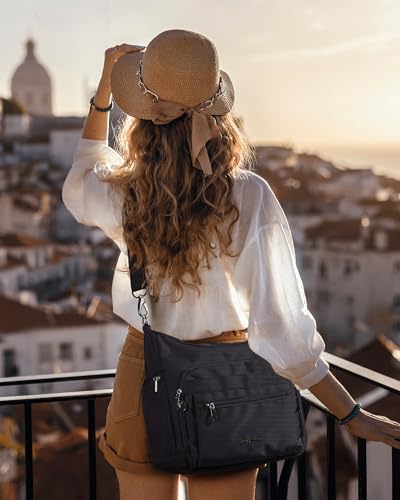 BAGSMART Crossbody Bag Tote Bag for Women, Shoulder Bag Handbag tote Bag with Compartments Purse Tote Top Handle Satchel2