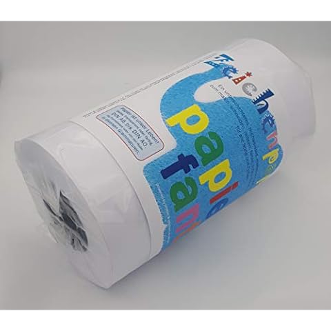 Zeichenpapier auf Rolle von papierfant.de - Länge: 175 Meter - Breite: 30cm - Jumborolle - DIN A4 - weiß - glatt - matt - Malpapier Cover