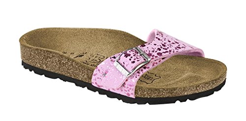 Birki's Original Menorca Birko Flor Narrow Width, Glitter Hologram Pink L11 M9 42,0