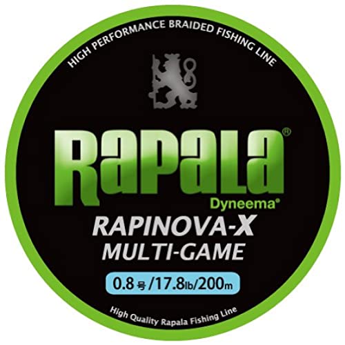Rapala(���p��) PE���C�� ���s�m���@X �}���`�Q�[�� 200m 0.8�� 17.8lb 4�{�҂� ���C���O���[�� RLX200M08LG