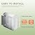 Patiowell 4x8 FT Plastic Outdoor Storage Shed with Floor, Garden Tool Resin Storage Shed with Two Windows and Single Lockable Door for Garden, Backyard, Lawn, Easy to Install, Light