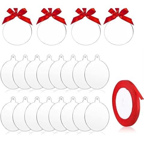 DMJOULI 25 Pcs Acrylic Disc Decorations Cover