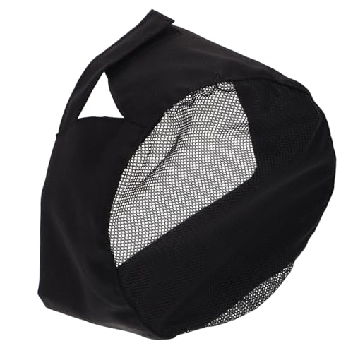 Toque de chef lot de 4 noire en tissu souple lavable pour la cuisine