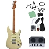 Bacchus BST-2-RSM/M エレキギター初心者14点セット【Bluetooth搭載ミニアンプ付き】 OWH ストラトタイプ バッカス