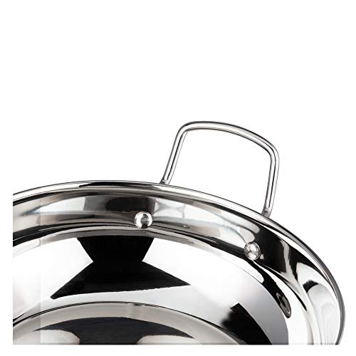 Vinod Cookware Stainless Steel Kadai With Lid 3.7 Liters, Ikd 26 #TOP3