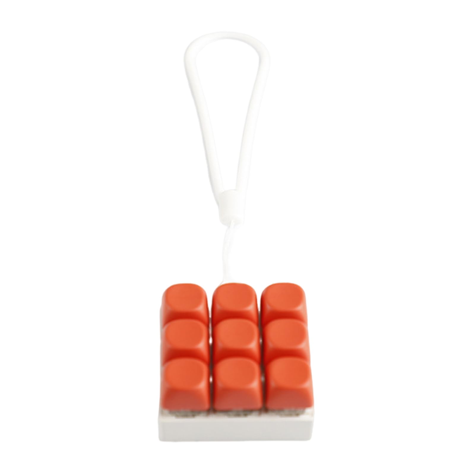 Xjdzineq 9-Key Mechanical Keyboard Switches Tester 9 Clicky Keys with Silicone Keychain for Stress Relief and Decoration Switches Tester Keychain