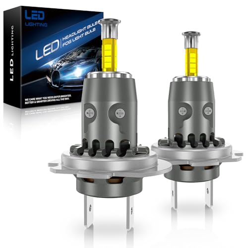 SHINYY Lampadine LED H7 360 Gradi 30000LM, Aggiornate 2026 6500K Bianco ad Alta Potenza 360° Lampade H7 LED per Faro Auto 12V per Luci Anabbaglianti o Abbaglianti, Canbus Anti Errore, Pack da 2