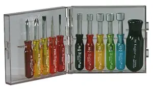 Xcelite PS130 Compact Convertible Screwdriver and Nutdriver Set, 11-Piece