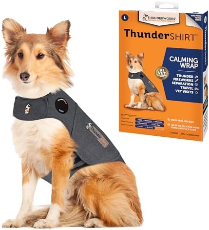 ThunderShirt for Dogs, Large, Heather Gray Classic - Dog Anxiety ...