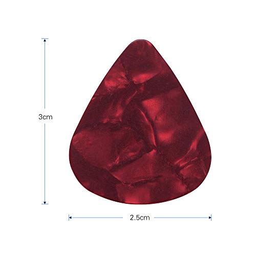 KKmoon Palhetas de Guitarra - 100 Unidades/Pacote (Entrega Aleatória)