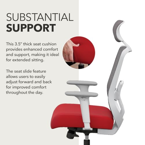 Image of HON Altern Ergonomic Office Chair, Office Desk Computer Chair, Ruby