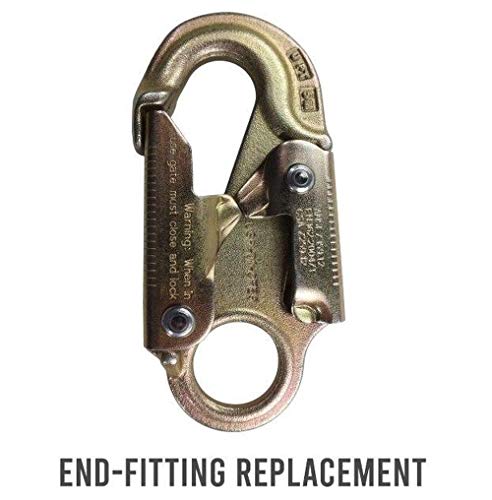 Pelican Rope Positioning Lanyard With Steel Snap Hook (1/2 Inch X 10 Feet) – Polyester Rope, Adjustable Lanyard, For Fall Protection, Arborist, Tree Climbers #TOP3