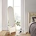 DUMOS Arched Full Length Mirror with Stand Floor Standing Aluminum Frame for Bedroom Body Hanging Leaning Modern Simple Home Decor Shatter-Proorf Nano Glass Wall Living Room Cloakroom Gold 59.1