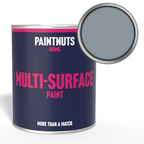 Paintnuts Multi-Surface Paint - RAL-7001 - SILVER GREY - 250ml Tin - Matt Finish