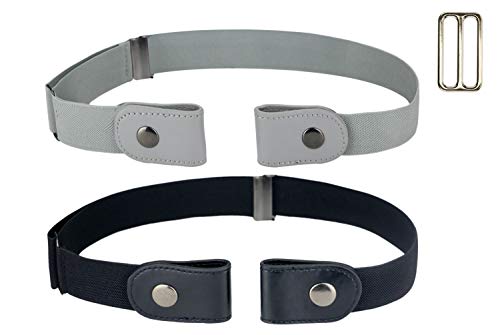 No buckle women/men stretch belt invisible elastic belt for jeans…