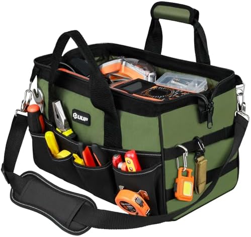 UUP Heavy Duty Tool Bag 15-Inch, 16-Pocket Portable Empty Tool Bo...