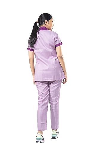 Image of UNIFORM CRAFT Women's Polyester and Cotton Twill Nurse Uniform, Violet (3XL)