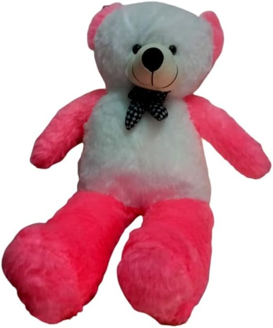 Teddy Bear Plush Stuffed Animals Soft Toys, Huggable Teddy Bear, Birthday Gift for Boys, Girls, Wife, Girlfriend, Women, Kids Valentine's Christmas Gift (3 Feet, Pink White)