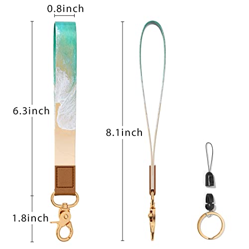 Image of Wrist Lanyard Key Chain, Wristlet Strap Keychain Holder for Women Men Car Keys Wallet Card Phone