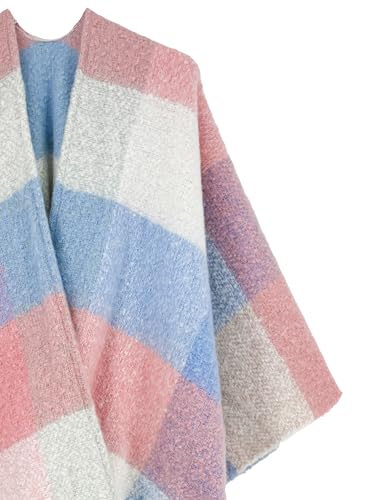 Image of Breezy Lane Women's Shawl Wraps Warm Poncho Ruana Wrap Cardigan