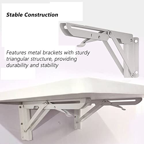 Établi pliable pour petits espaces bureau mural jaune rabattable