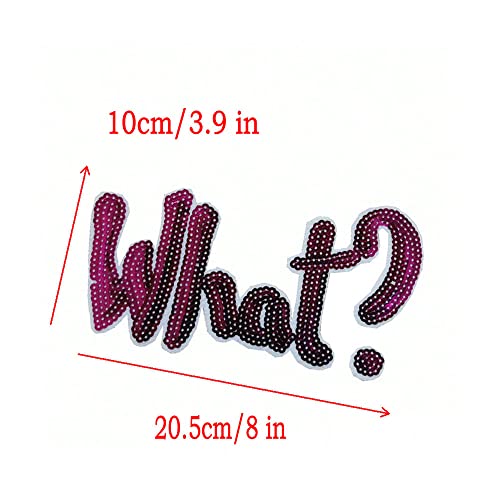 Rose Red Sequins Lip Flower White Star Embroidered Iron On Sew On Badge Applique Patches (Color F) #TOP5