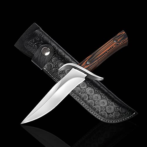Hulara_Genuine Leather Case Handmade Real Leather Knife Sheaths with Belt Loop Pocket Knife Holder for Belt 10" Blade Fits Knife Holster. by Hulara - Used condition - Image 8