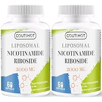 Liposomales Nicotinamid-Ribosid 1500 mg plus TMG & Trans-Pterostilben (Gesamtformel 2000 mg) – NR Kapseln als NAD+ Vorläufer, Hochdosiertes Vitamin B3 Supplement (60 Stück (2er Pack))