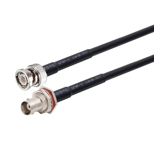 �h�� BNC ���X�i�b�g - �I�X�v���O RG58 �s�O�e�[�� �W���� */������ R*/F ���������P�[�u�� 50 �I�[��(BNC M to F,2M)