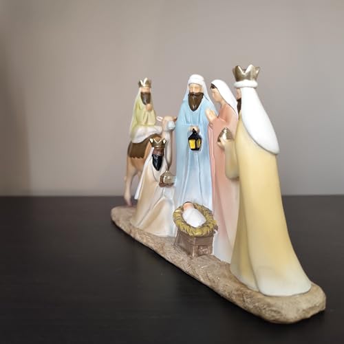 Crèche de Noël trois mages Heaven Sends en résine pour décoration