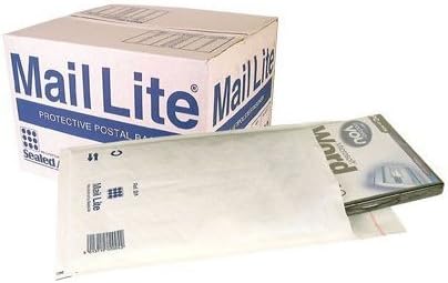 Mail-Lite H/5 H5 - 270 x 360mm Sealed Air Mail Lite White Padded Envelope Mail Postal Bags (50 Pack)
