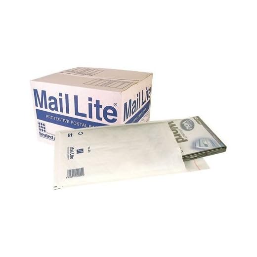 Mail-Lite H/5 H5 – 270 x 360 mm förseglad luftpost lätt vitt vadderat kuvert postpåsar (50-pack)