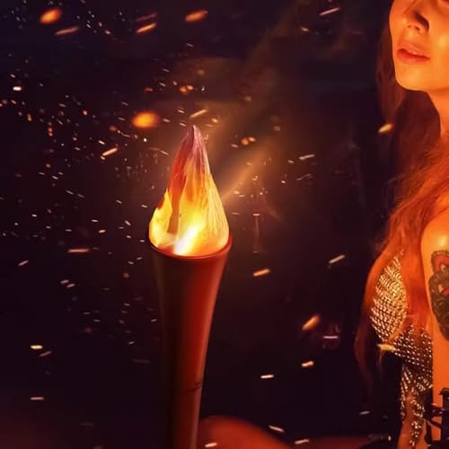 Lampe torche de théâtre à LED faux feu rechargeable accessoire fête - 3