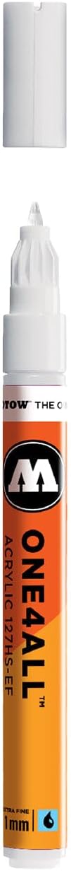 MLW One4all Acrylic Paint Markers 1 mm, Signal White 160 (127.102)