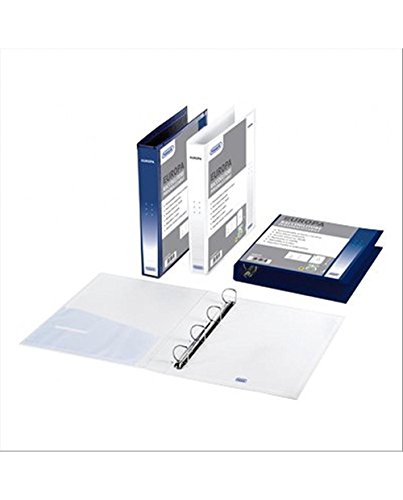 Classeur personnalisable Favorit 4 anneaux 15mm bleu pour une présentation de dossier impeccable