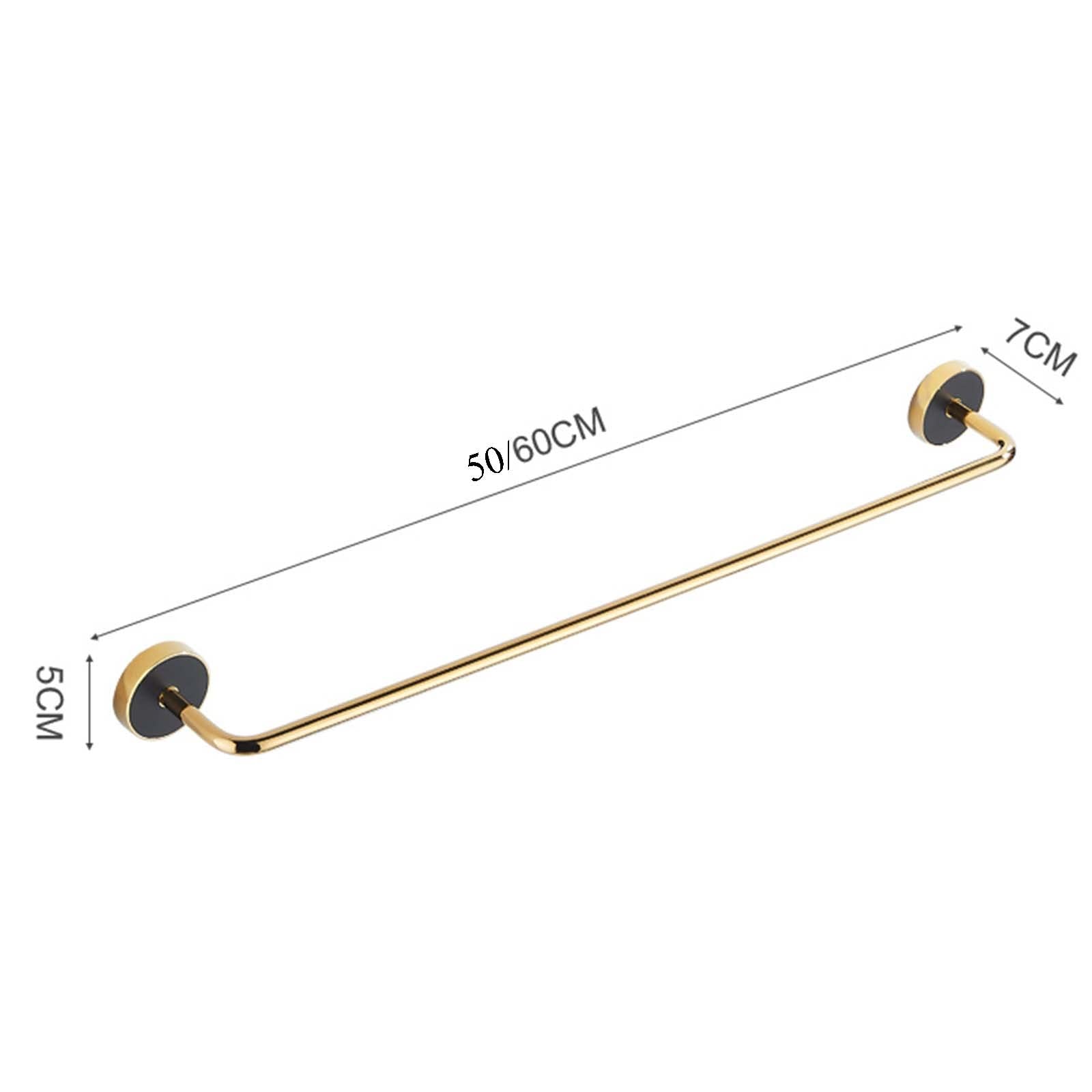 Toallero Autoadhesivo sin Taladro Toallero Montado En La Pared Estante para Toallas para baño Cobre Multifuncional para baño Inodoro,A50cm
