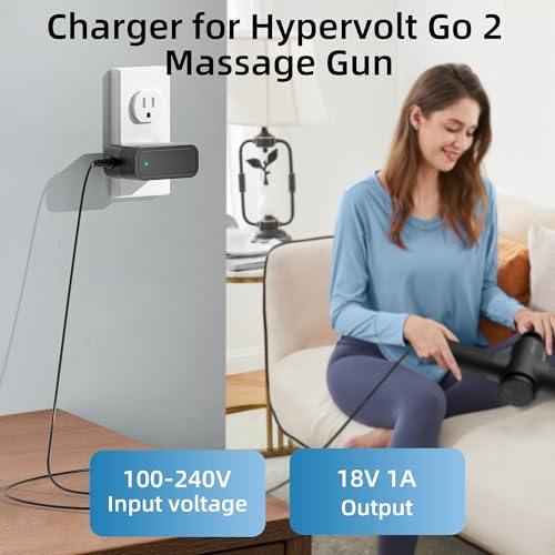 Charger for Hypervolt Massage Gun,18V Charger Compatible with Hyperice Hypervolt 2 Pro, Hypervolt 2 53200 038-00,Hypervolt Go,Hypervolt Go 2,Vyper 3 Massage Gun Power Cord by JALOSOFO - Image 3