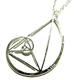 Silvertone Fibonacci Spiral Pendant Necklace Sacred Geometry Natural Math Golden Ratio