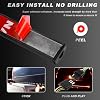 48 LED Tailgate Light Bar, Triple Row LED Tail Light Strip with Red Brake White Reverse Lights, Bright Waterproof Rear Lights Bar Universal for Pickup Trucks SUV RV Van (White & Yellow & Red)