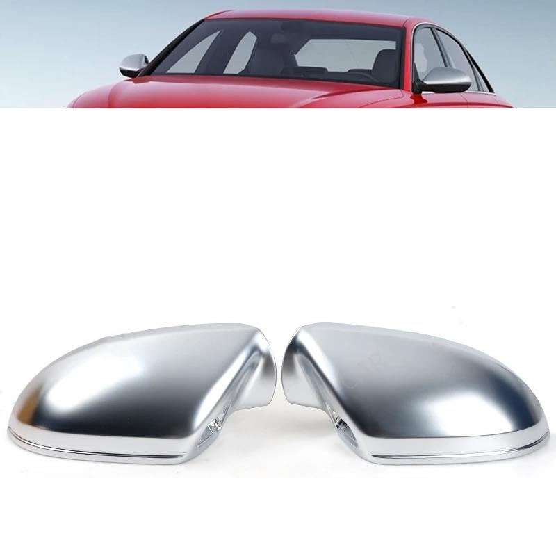 Coque rétroviseur de remplacement pour Audi A6 C7 2012-2018 look chrome satiné - 2