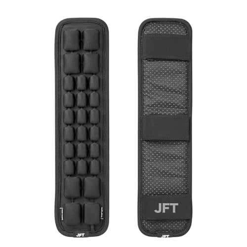 JFT Shoulder Strap Pad 3D Air Cushion Adjustable Air Pressure Suitable for All Kinds of Backpacks 2Pcs(Black)