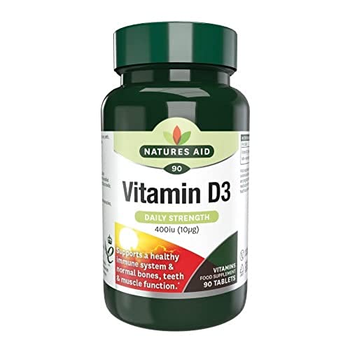 Natures Aid Vitamin D3 10µg Tablets