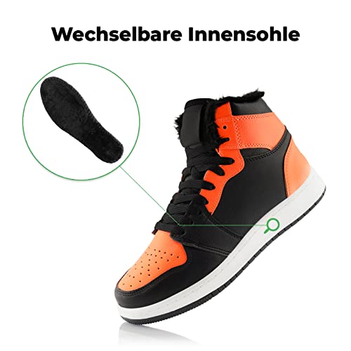 Fusskleidung® Damen Herren Sneaker warm gefütterte Winterschuhe - Image 4