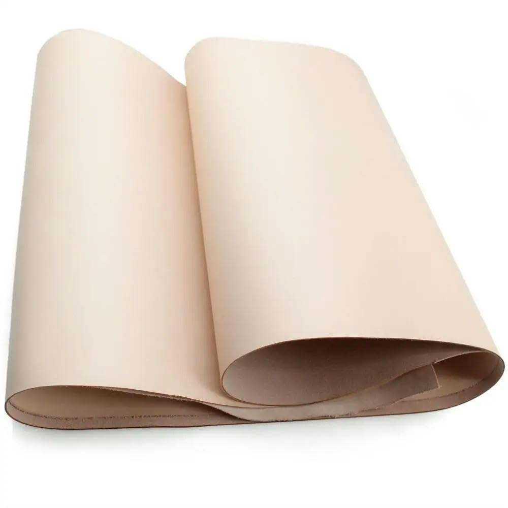 Gegerbtes Lederstück aus echtem Leder, vollnarbiges Rindsleder, originales gelbes DIY-Lederhandwerk, das Brieftaschenmaterial herstellt
