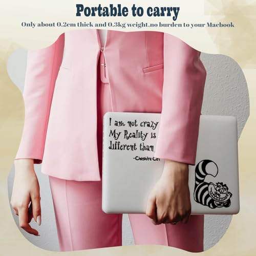 Estuche Mac Pro 13 duradero con ilustraciones de gatos y ventilación inferior integrada 2