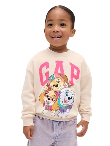 GAP Baby Girls Logo Crew Sweatshirt Pp Oyster 083 18-24M