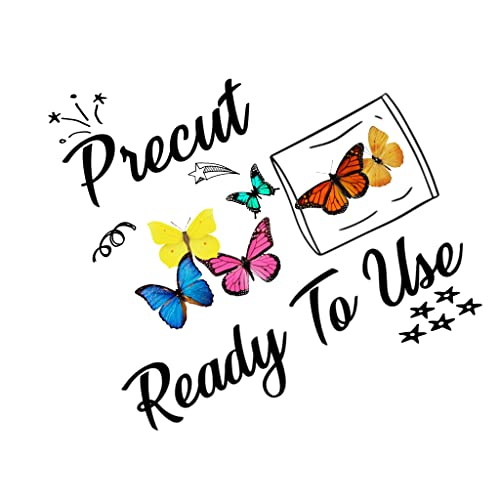 Sugar Robot Inc. Edible Butterflies Assorted Size Premium Crafted Made In The Usa - Cake And Cupcake Toppers, Decoration (Orange Monarch) #TOP3