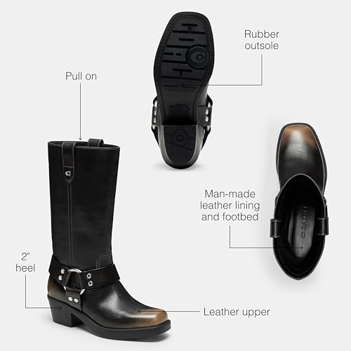 Coach Women's Harness Loved Leather Boot Knee High3