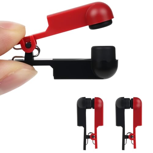 Ear Clip Electrode with Double-Sided Soft Rubber Head for Tens 7000 & Standard Units, Comfortable & Standard 2.0mm Connector (4)
